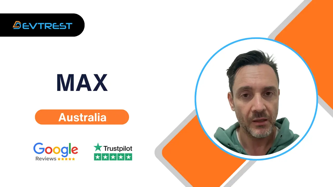 Video thumbnail showing Max from Australia