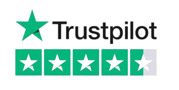 Trustpilot rating 4.8 stars